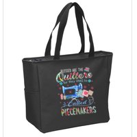 Quilting Blessed Are The Quilters Called Piecemakers Zip Tote Bag
