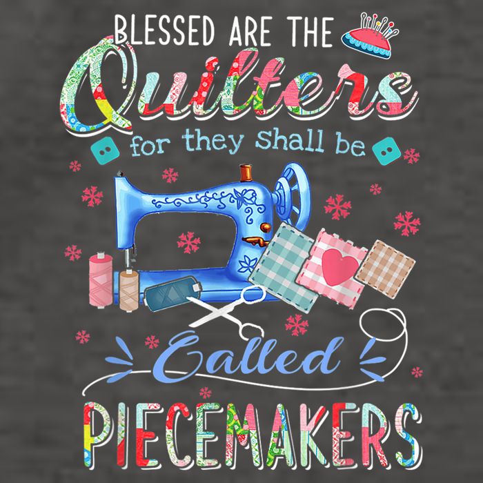 Quilting Blessed Are The Quilters Called Piecemakers Vector Backpack