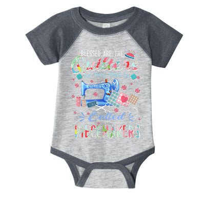 Quilting Blessed Are The Quilters Called Piecemakers Infant Baby Jersey Bodysuit
