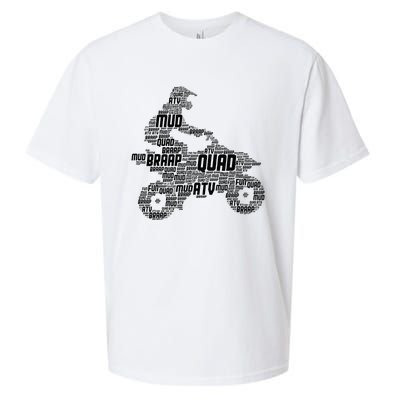 Quad Biker ATV 4 Wheeler Funny Quad Sueded Cloud Jersey T-Shirt