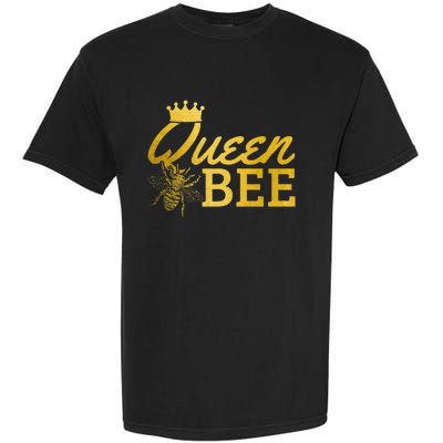 Queen Bee Beekeeper Beekeeping Vintage Funny Cute Girls Bee Garment-Dyed Heavyweight T-Shirt