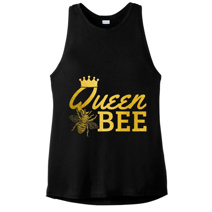 Queen Bee Beekeeper Beekeeping Vintage Funny Cute Girls Bee Ladies PosiCharge Tri-Blend Wicking Tank