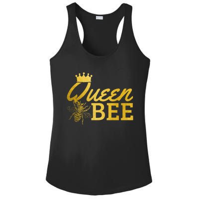 Queen Bee Beekeeper Beekeeping Vintage Funny Cute Girls Bee Ladies PosiCharge Competitor Racerback Tank