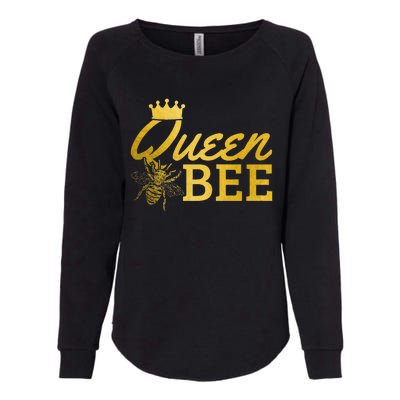 Queen Bee Beekeeper Beekeeping Vintage Funny Cute Girls Bee Womens California Wash Sweatshirt