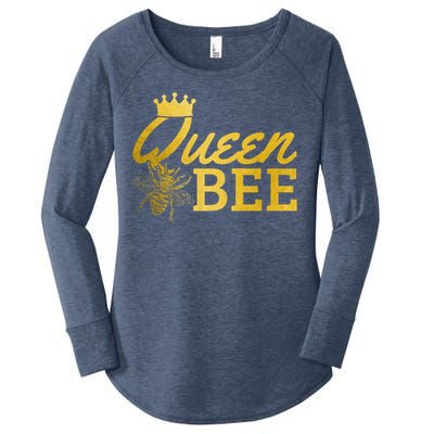 Queen Bee Beekeeper Beekeeping Vintage Funny Cute Girls Bee Women's Perfect Tri Tunic Long Sleeve Shirt