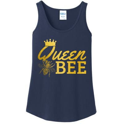 Queen Bee Beekeeper Beekeeping Vintage Funny Cute Girls Bee Ladies Essential Tank