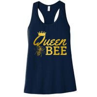 Queen Bee Beekeeper Beekeeping Vintage Funny Cute Girls Bee Women's Racerback Tank