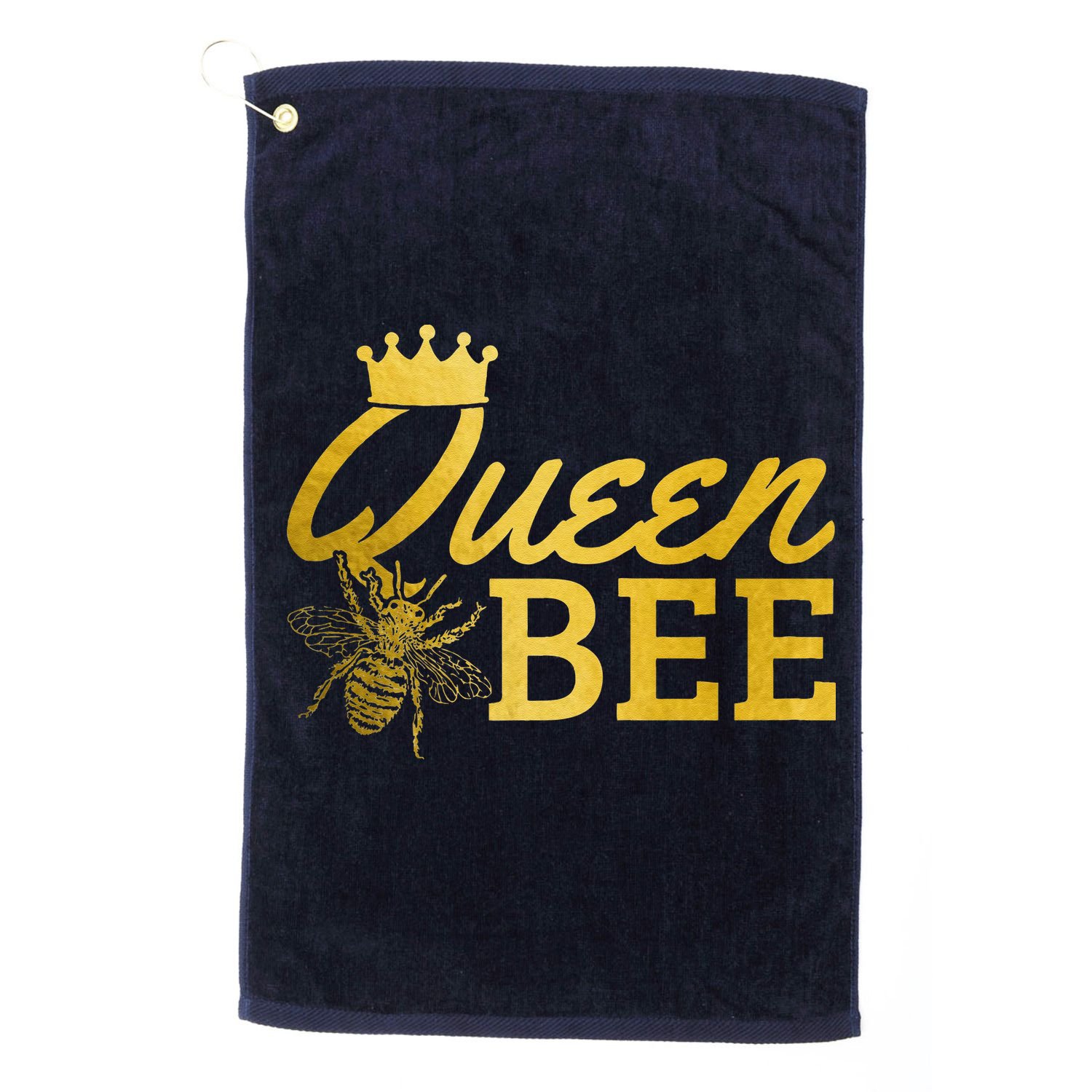 Queen Bee Beekeeper Beekeeping Vintage Funny Cute Girls Bee Golf Towel