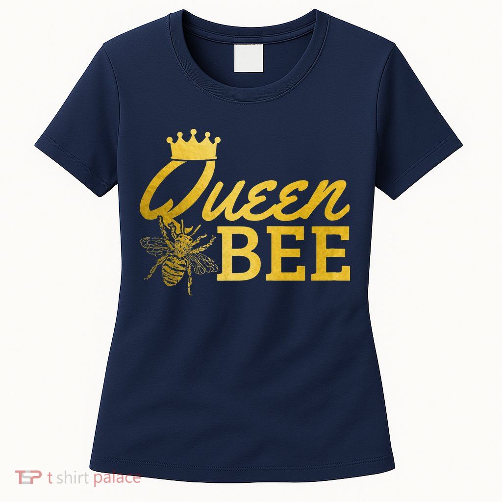 Queen Bee Beekeeper Beekeeping Vintage Funny Cute Girls Bee Womens T-Shirt