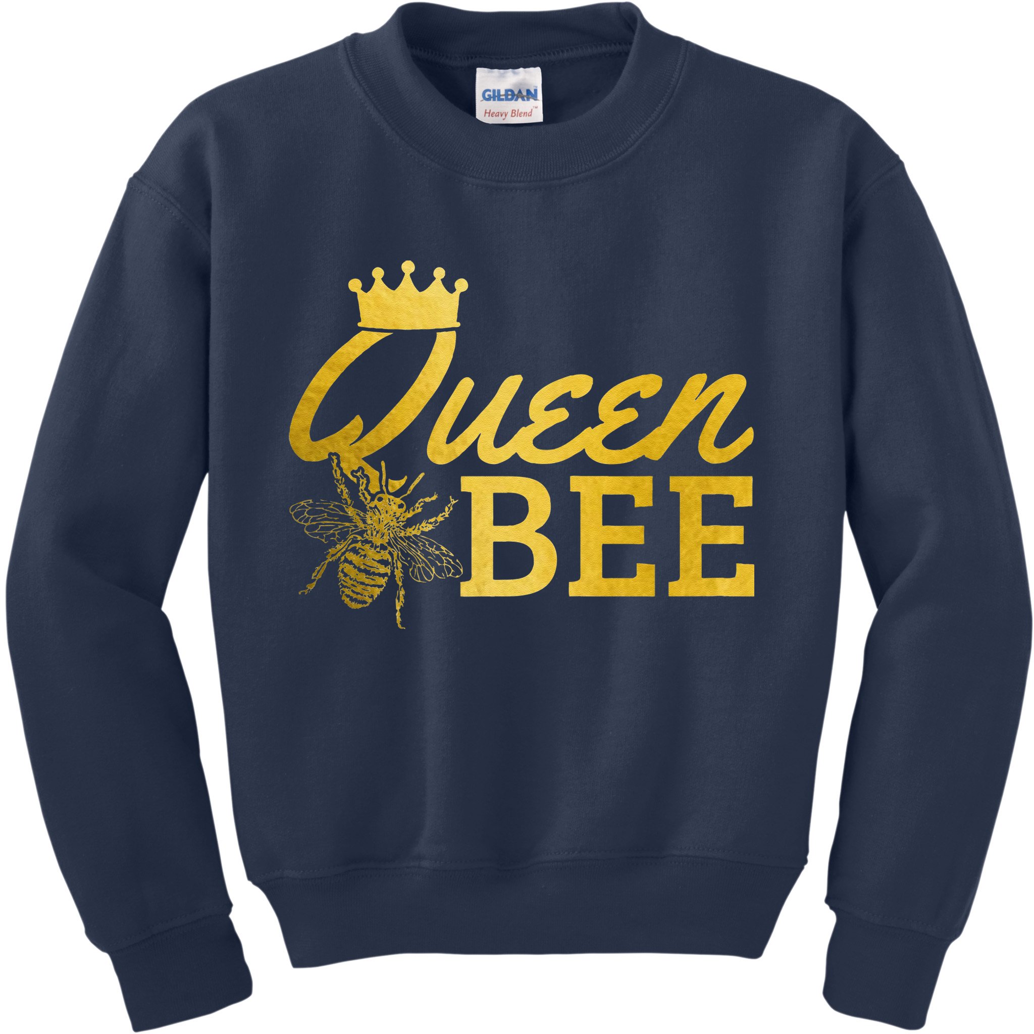 Queen Bee Beekeeper Beekeeping Vintage Funny Cute Girls Bee Kids Sweatshirt