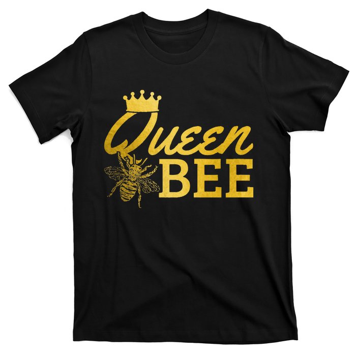 Queen Bee Beekeeper Beekeeping Vintage Funny Cute T-Shirt