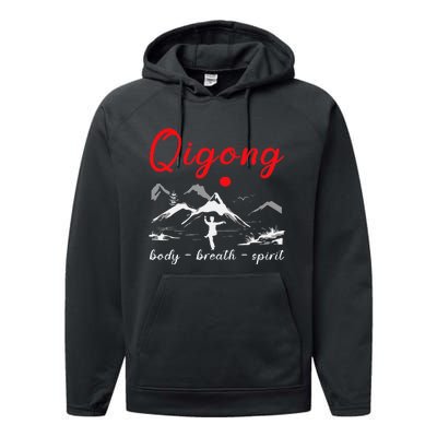 Qigong Body Breath Spirit Chinese Exercises Meditation Performance Fleece Hoodie