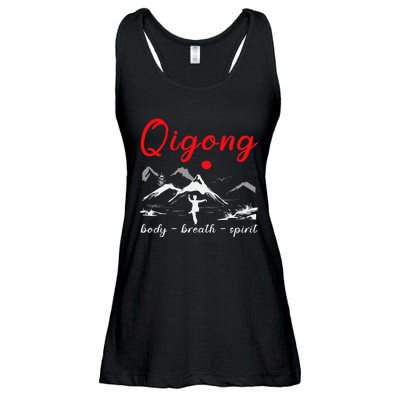 Qigong Body Breath Spirit Chinese Exercises Meditation Ladies Essential Flowy Tank