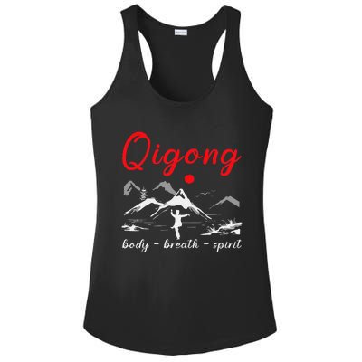 Qigong Body Breath Spirit Chinese Exercises Meditation Ladies PosiCharge Competitor Racerback Tank