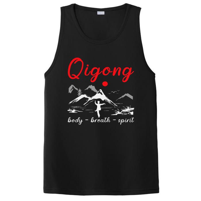 Qigong Body Breath Spirit Chinese Exercises Meditation PosiCharge Competitor Tank