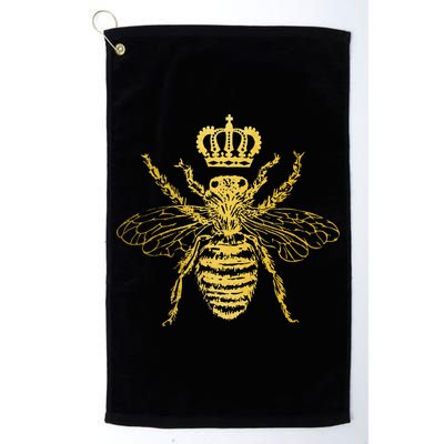 Queen Bee Beekeeper Beekeeping Vintage Funny Cute Bee Golf Towel