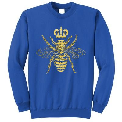 Queen Bee Beekeeper Beekeeping Vintage Funny Cute Bee Tall Sweatshirt