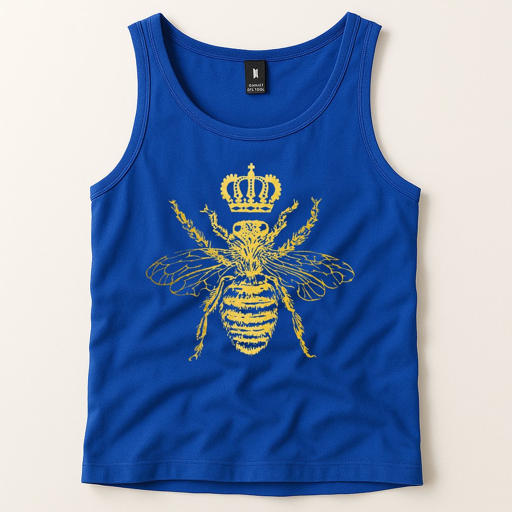 Queen Bee Beekeeper Beekeeping Vintage Funny Cute Bee Tank Top