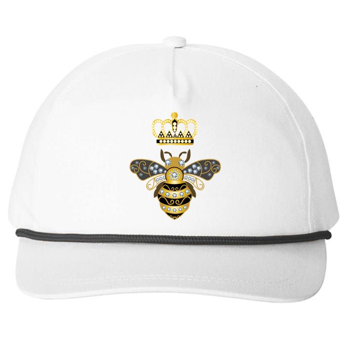 Queen Bee Crown Girl Honey Hive Beekeeping Bee Snapback Five-Panel Rope Hat