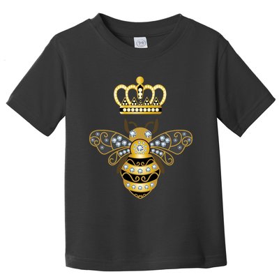 Queen Bee Crown Girl Honey Hive Beekeeping Bee Toddler T-Shirt