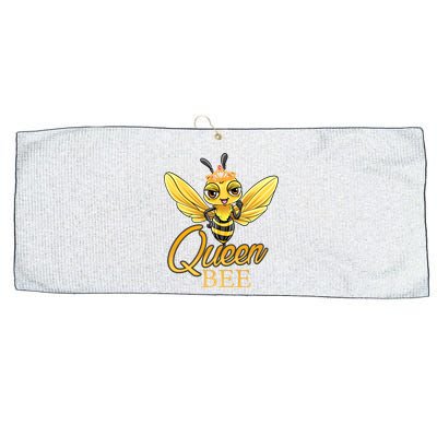 Queen Bee Crown Women Girls Honey Bee Hive Beekeeping Cool Gift Large Microfiber Waffle Golf Towel