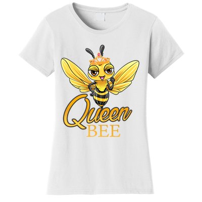 Queen Bee Crown Women Girls Honey Bee Hive Beekeeping Cool Gift Women's T-Shirt