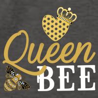 Queen Bee Crown Gift Beekeeper Valentine's Day Funny Gift Vector Backpack
