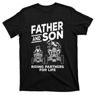 Quad Bike Father And Son Riding Partners For Life ATV T-Shirt