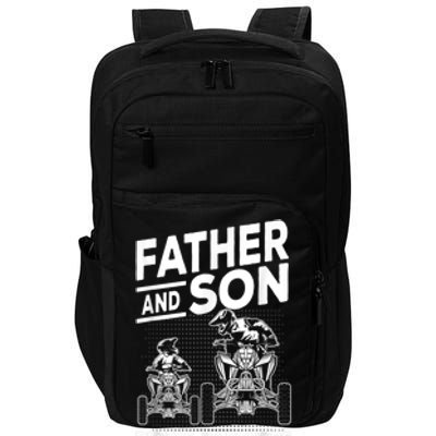 Quad Bike Father And Son Riding Partners For Life ATV Impact Tech Backpack