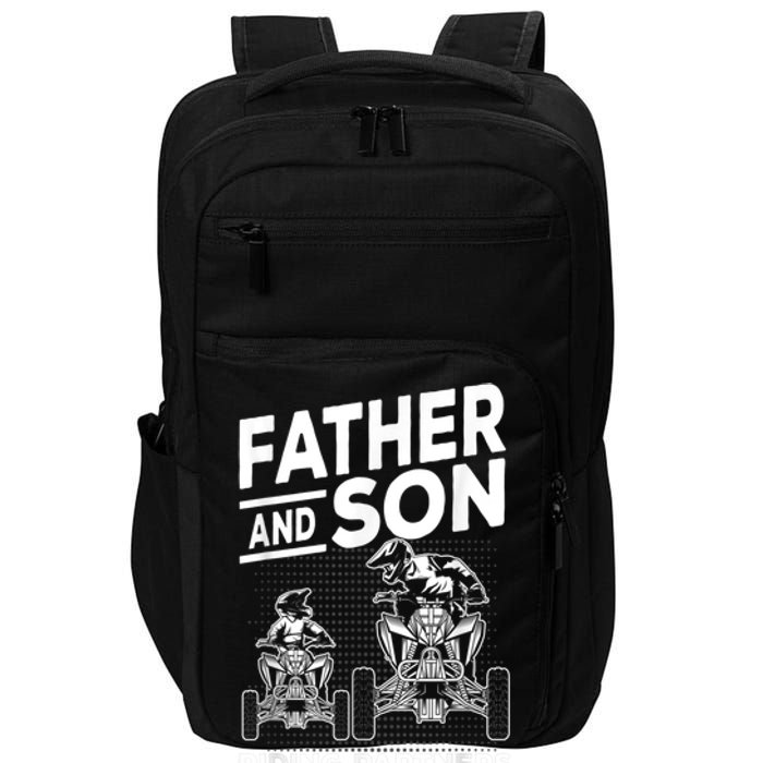 Quad Bike Father And Son Riding Partners For Life ATV Impact Tech Backpack