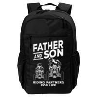 Quad Bike Father And Son Riding Partners For Life ATV Daily Commute Backpack