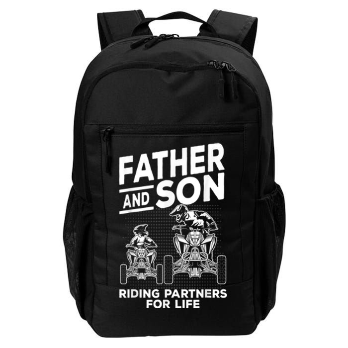 Quad Bike Father And Son Riding Partners For Life ATV Daily Commute Backpack