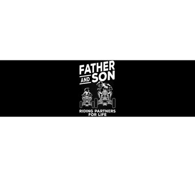 Quad Bike Father And Son Riding Partners For Life ATV Bumper Sticker