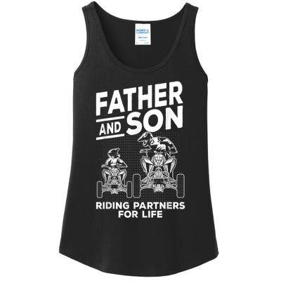 Quad Bike Father And Son Riding Partners For Life ATV Ladies Essential Tank