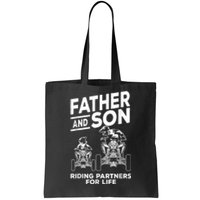 Quad Bike Father And Son Riding Partners For Life ATV Tote Bag