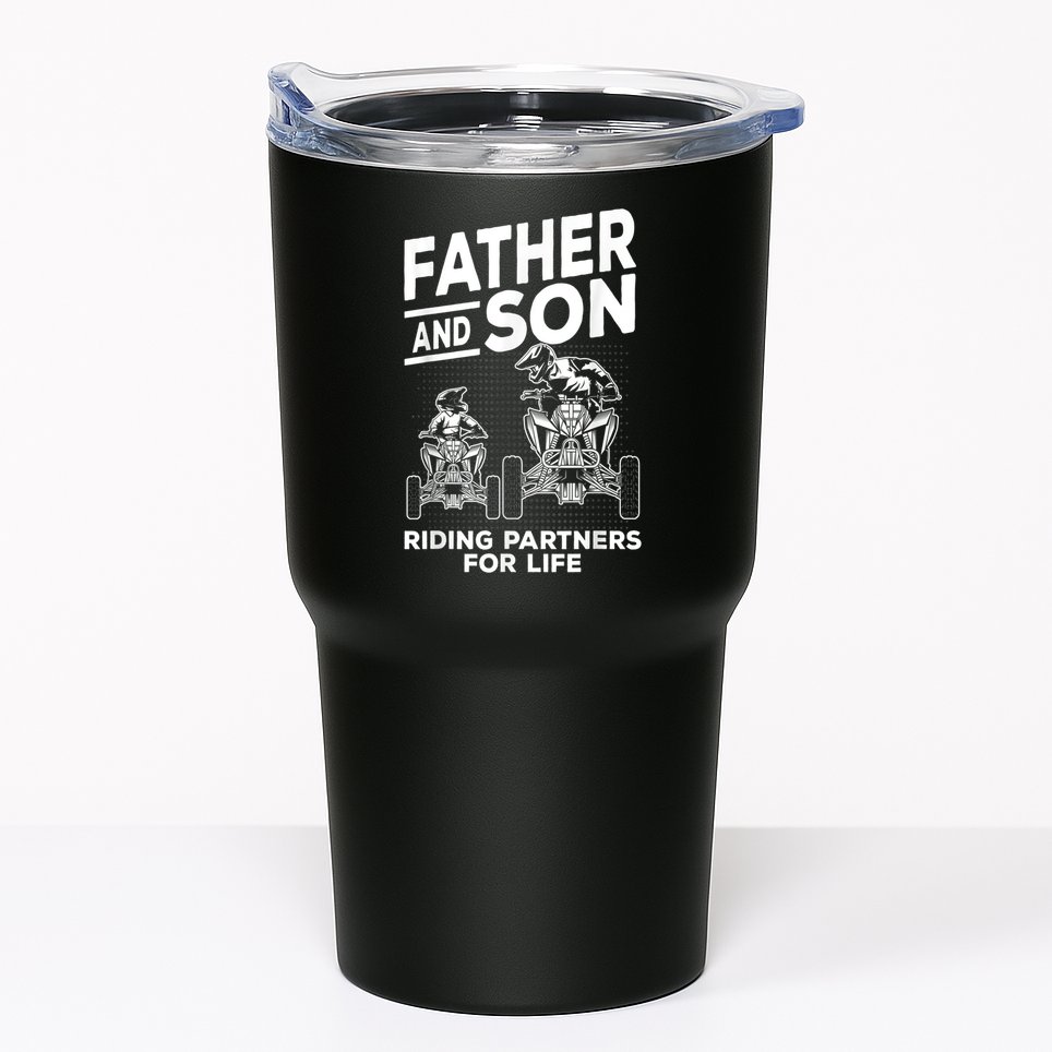 Quad Bike Father And Son Riding Partners For Life ATV Tumbler