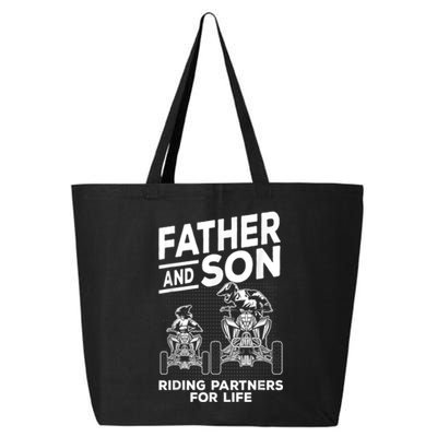 Quad Bike Father And Son Riding Partners For Life ATV 25L Jumbo Tote