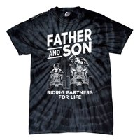 Quad Bike Father And Son Riding Partners For Life ATV Tie-Dye T-Shirt