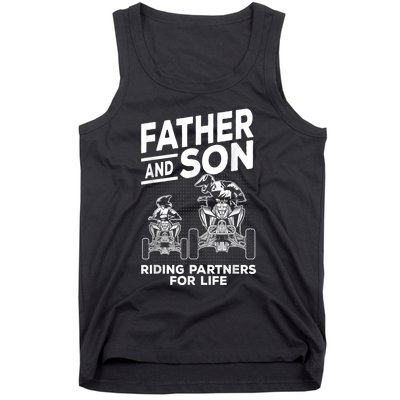 Quad Bike Father And Son Riding Partners For Life ATV Tank Top