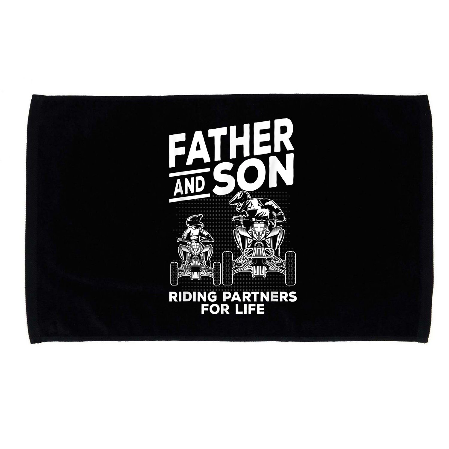 Quad Bike Father And Son Riding Partners For Life ATV Microfiber Hand Towel
