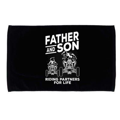 Quad Bike Father And Son Riding Partners For Life ATV Microfiber Hand Towel