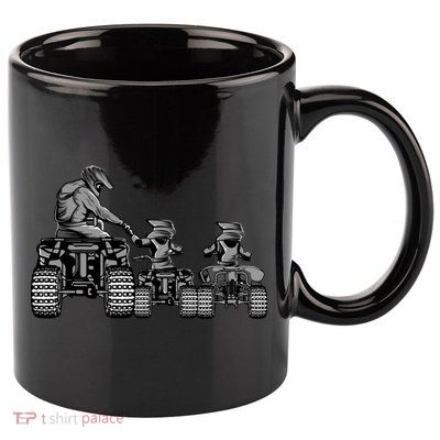 Quad Bike Father And Son Four Wheeler Atv Gift 11oz C Handle Ceramic Mug