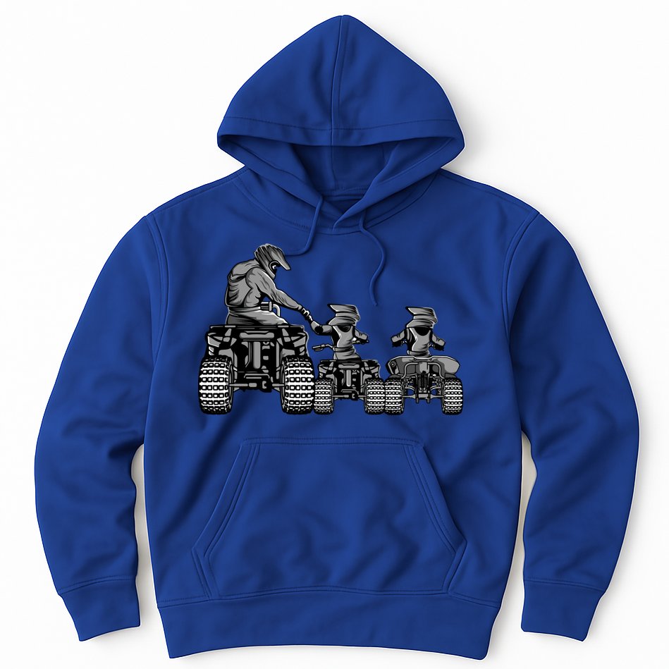 Quad Bike Father And Son Four Wheeler Atv Gift Hoodie