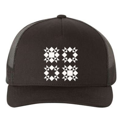 Quilt Block For Quilters Yupoong Adult 5-Panel Trucker Hat
