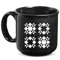 Quilt Block For Quilters 15oz Campfire Ceramic Mug