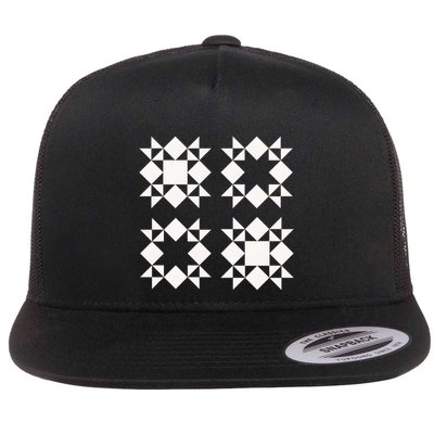Quilt Block For Quilters Flatbill Hat