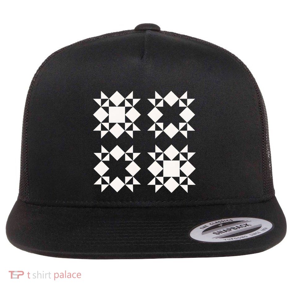 Quilt Block For Quilters Flatbill Hat