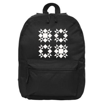 Quilt Block For Quilters 16 in Basic Backpack