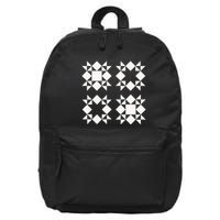 Quilt Block For Quilters 16 in Basic Backpack