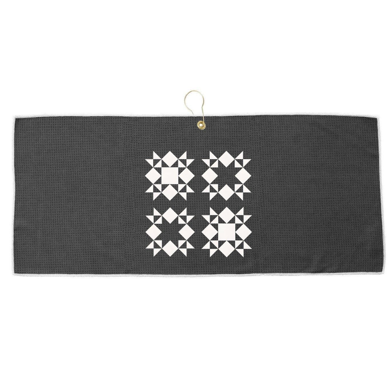 Quilt Block For Quilters Large Microfiber Waffle Golf Towel